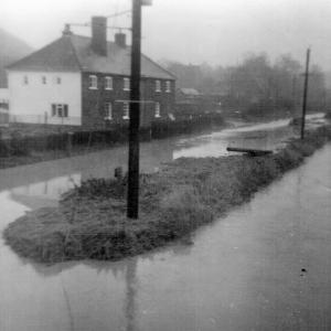 1965 approx Brookside in flood 1